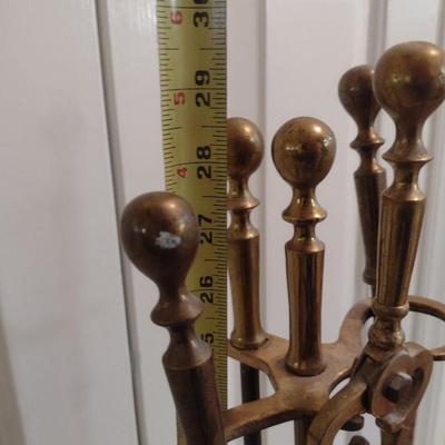 Fireplace Tool Set with Rack