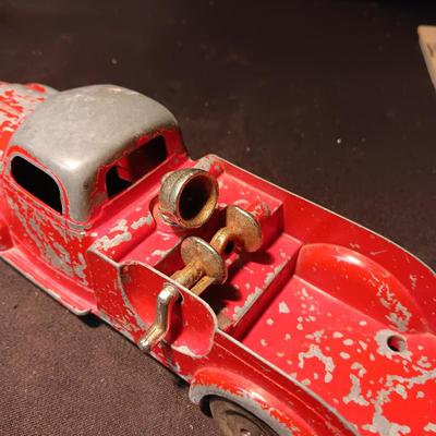 2 OLD METAL TOY TRUCKS