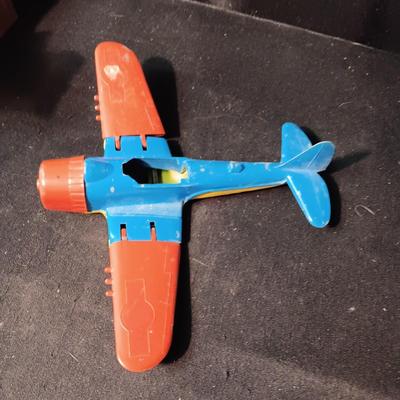 DIE-CAST HUBLEY KIDDIE TOY AIRPLANE W/ADJUSTABLE WINGS AND WHEELS