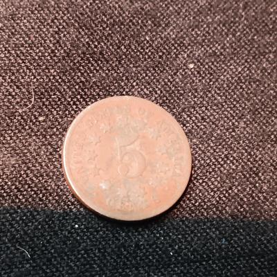 1868 SHIELD NICKEL
