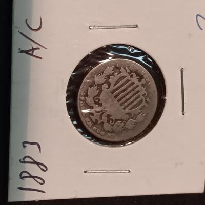 1883 SHIELD NICKEL