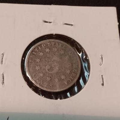 1883 SHIELD NICKEL