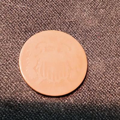 1865 AND ?? TWO CENT COINS