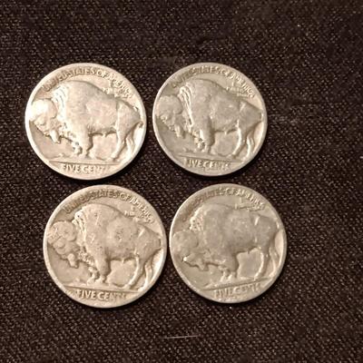 4 INDIAN HEAD NICKELS