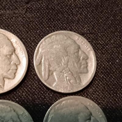 4 INDIAN HEAD NICKELS
