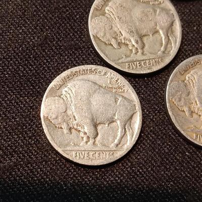 5 BUFFALO INDIAN HEAD NICKELS