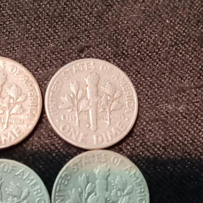 4 SILVER ROOSEVELT DIMES