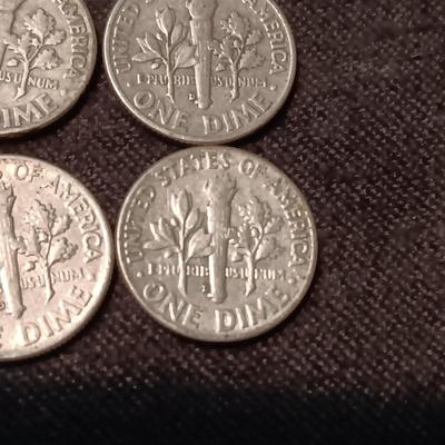 4 SILVER ROOSEVELT DIMES