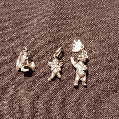 3 STERLING SILVER CHARMS