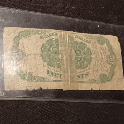 1875 FRACTIONAL CURRENCY 50 CENTS