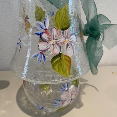Blue and white floral items