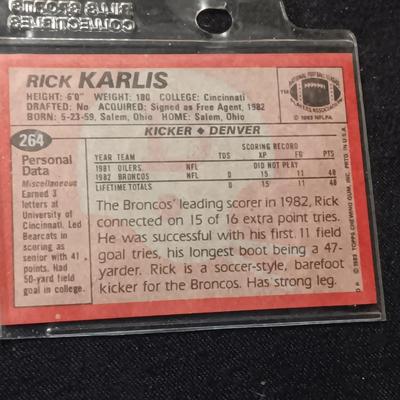 FORMER DENVER BRONCOS AUTOGRAPHED TRADING CARD (2)