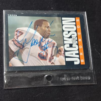 FORMER DENVER BRONCOS AUTOGRAPHED TRADING CARDS (3)
