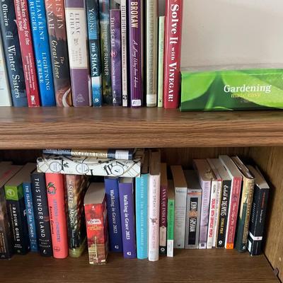 Smaller bookcase with books
