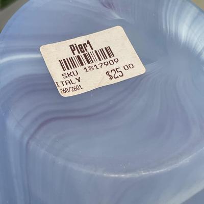 Large purple lilac pot by Jay Wilfred & Pier 1 purple vase