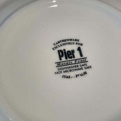 Pier 1 “Mosaic Fruit” China set