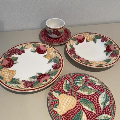 Pier 1 “Mosaic Fruit” China set