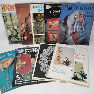 Vintage DIY Booklets Jewelry, Decoupage, Tatting & More