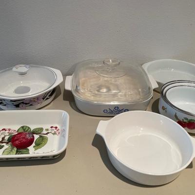 Casserole and bowls