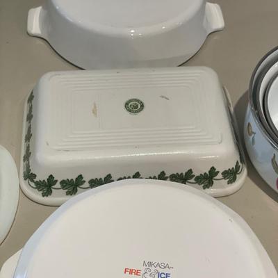 Casserole and bowls