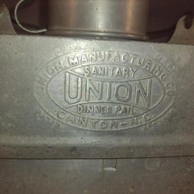 Union Mfg Co Sanitary Union Dinner Pail- Canton, NC