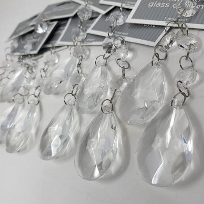 Lot of 11 Glass Ornaments, DIY Project or Chandalier Replacements
