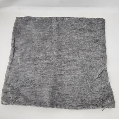 NEW Grey Velvet Decorative Pillow Covers