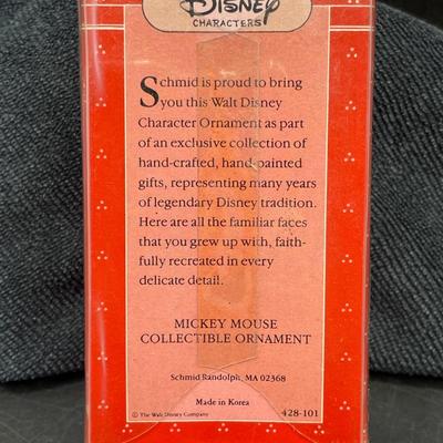 Vintage Disney Mickey Mouse Schmid Christmas Ornament