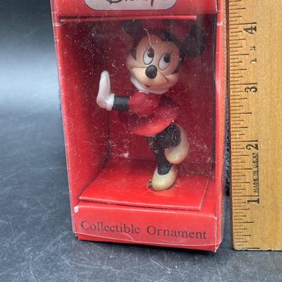 Vintage Disney Minnie Mouse Schmid Christmas Ornament