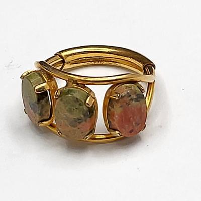 Vintage Burt Cassell Gold Filled Stone Rings (4)