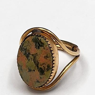 Vintage Burt Cassell Gold Filled Stone Rings (4)