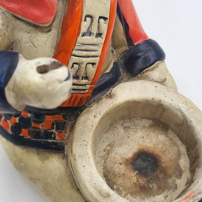 Vintage Asian Chalkware Incense Holder Burner