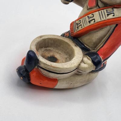 Vintage Asian Chalkware Incense Holder Burner