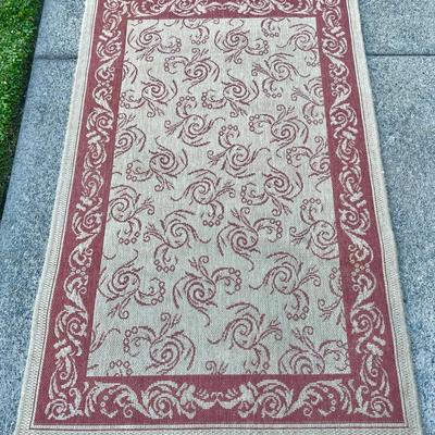 Indoor/Outdoor Floral/Botanical Area Rug