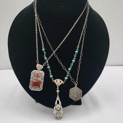 Antique Victorian Necklace Trio