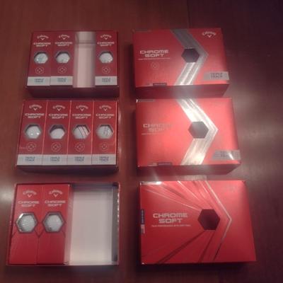 Callaway Chrome Soft Golf Balls- 9 Sleeves- Mostly Monogrammed