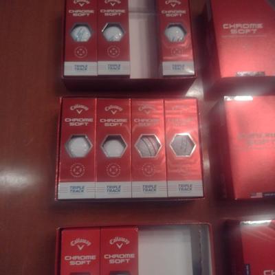 Callaway Chrome Soft Golf Balls- 9 Sleeves- Mostly Monogrammed