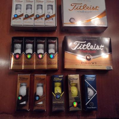 Titleist Golf Balls- Assorted Varieties- 13 Sleeves- Some May Be Monogrammed