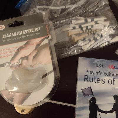 Collection of Golf Items- Assorted Balls, Tees, Booklet, Green Repair, etc.