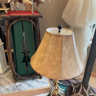 Faux Antler lamps and decor