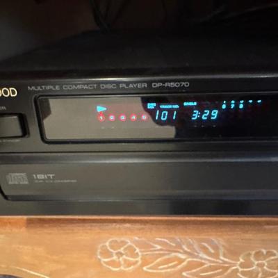 Kenwood receiver with 5 disc CD player
