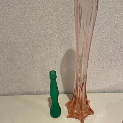 Pottery and glass vases