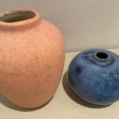 Pottery and glass vases