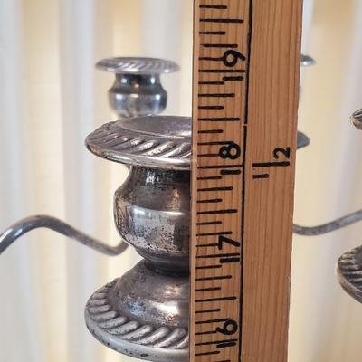 Pair Silver Plated Candelabras