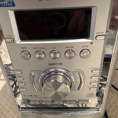 Sony 5 disc player with Philllips headphones