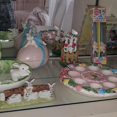 Huge Lot of Holiday Decor and Such Including Easter and Xmas