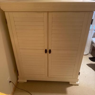 Legends brand white painted entertainment center