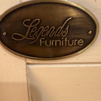 Legends brand white painted entertainment center