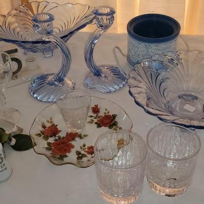 Blue Glass Lot and more