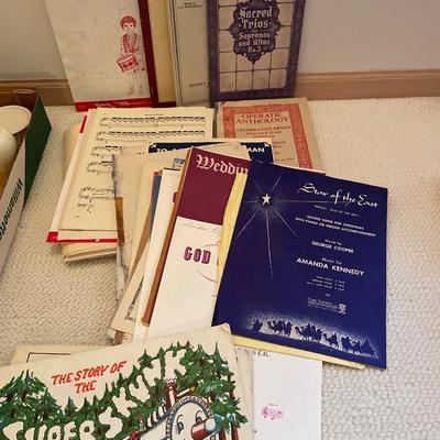 Vintage sheet music